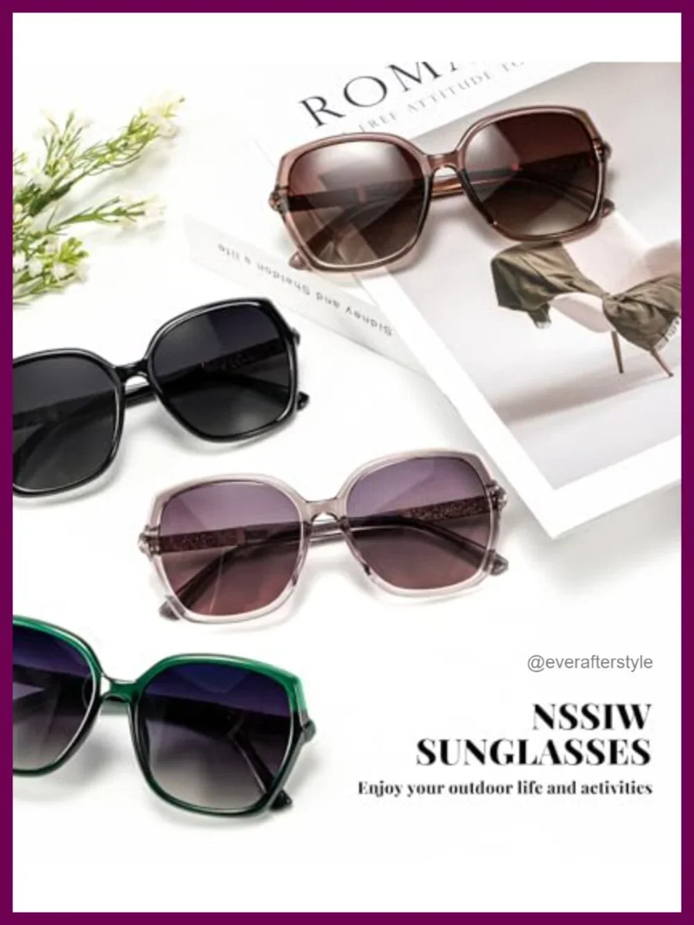 Polarized Sunglasses Women UV400 Protection Trendy Square Oversized Shades